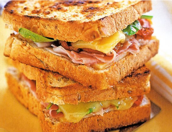 Ham, Cheese &amp; Salad Sandwich