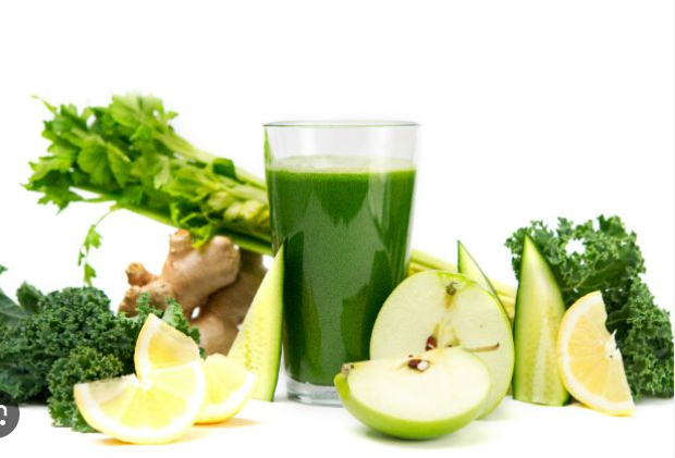 Celery, Apple, Cucumber, Ginger &amp; Spinach