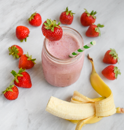 Strawberry, Banana, Milk